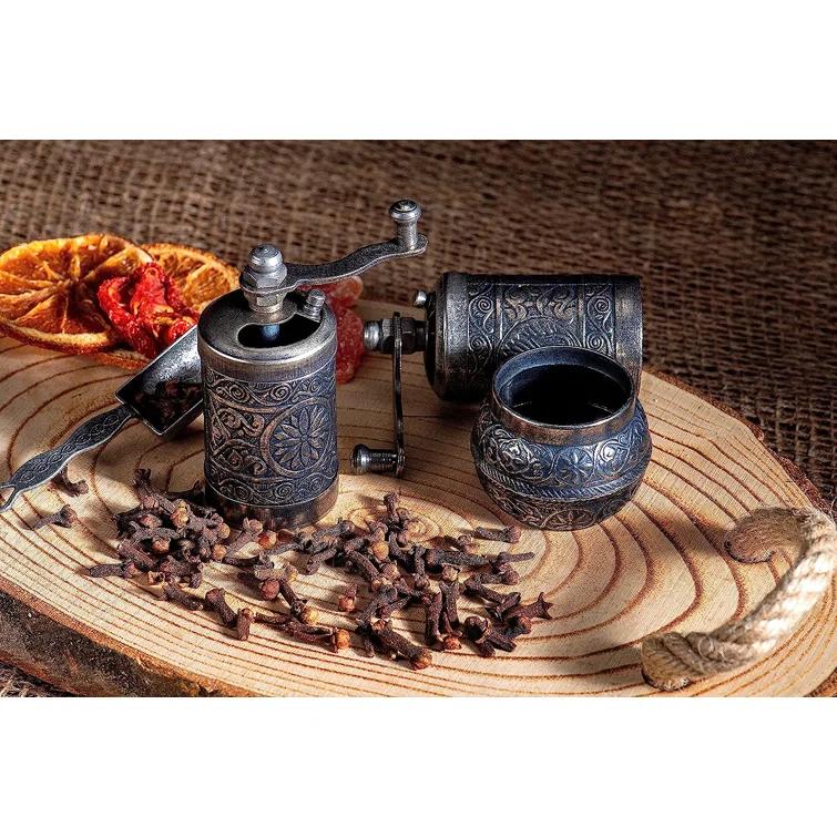 MoogCo Salt And Pepper Grinder Set - Herb Grinder - Pepper Grinder Mill - Pepper Mill - Spice Grinder - Salt Grinder - Coffee Bean Grinder - Spice Grinder Manual (Set of 2)