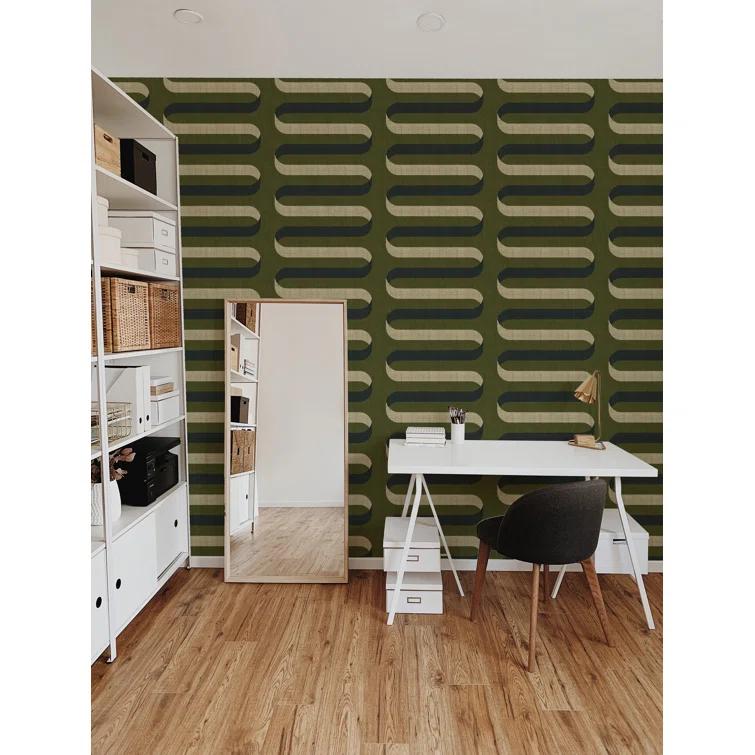 Folding Ribbon Peel & Stick Wallpaper Roll