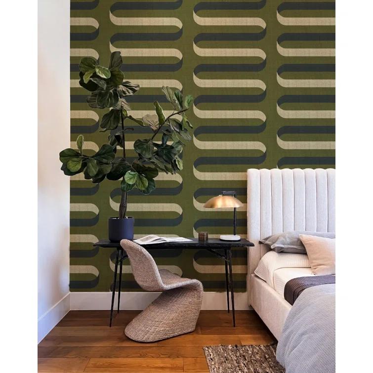 Folding Ribbon Peel & Stick Wallpaper Roll