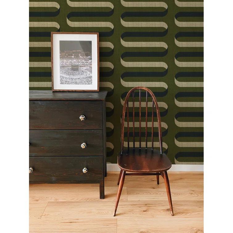 Folding Ribbon Peel & Stick Wallpaper Roll