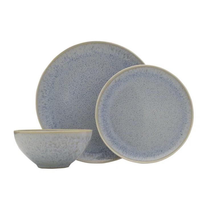 Barrett 12-Piece Stoneware Dinnerware Set, Service for 4