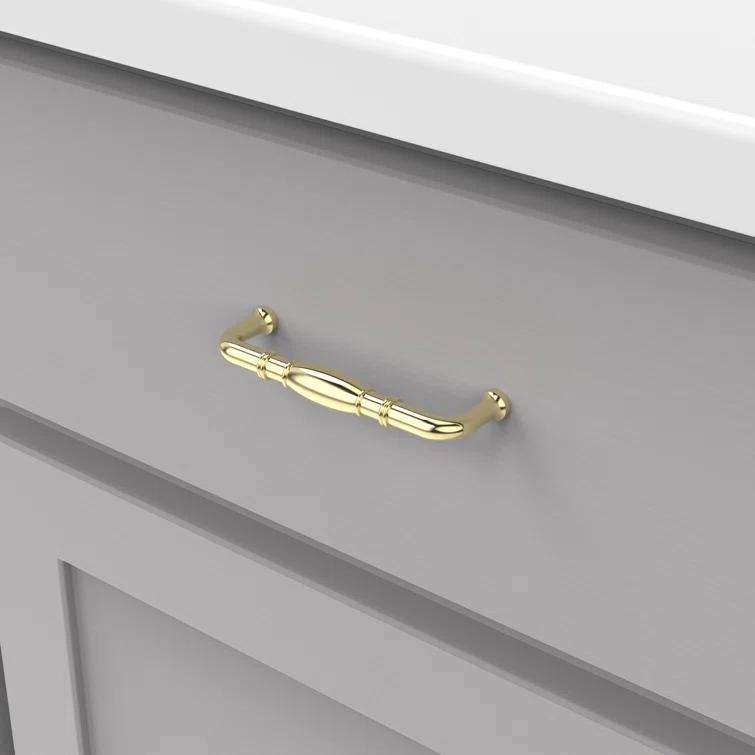Williamsburg Kitchen Cabinet Handles, Solid Core Drawer Pulls for Cabinet Doors, 3-3/4" (96mm)