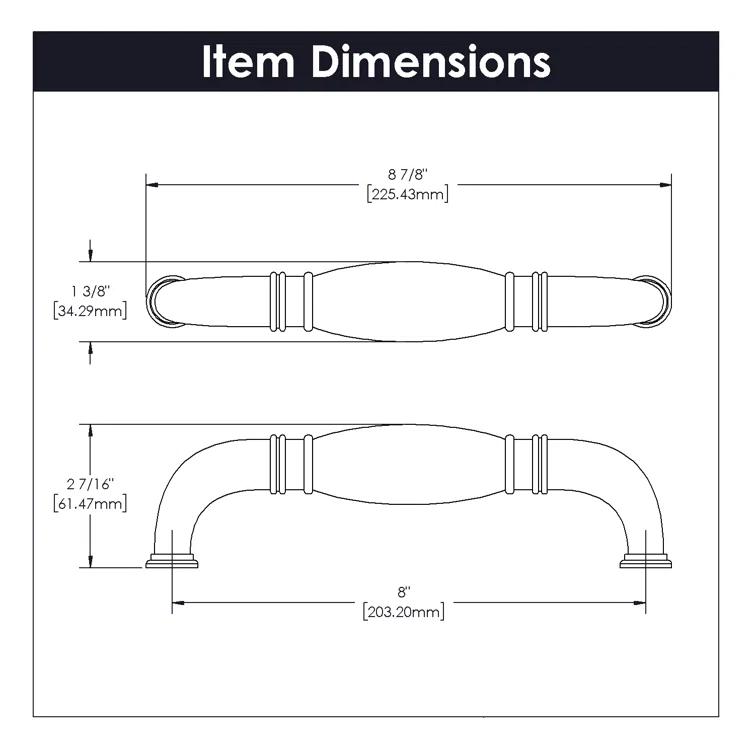 Williamsburg 8" Center to Center Appliance Pull