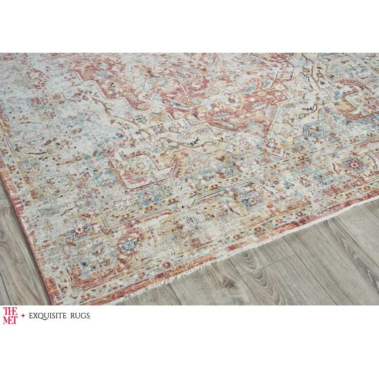 The Met x Exquisite Rugs Antique Beige/Rust Area Rug