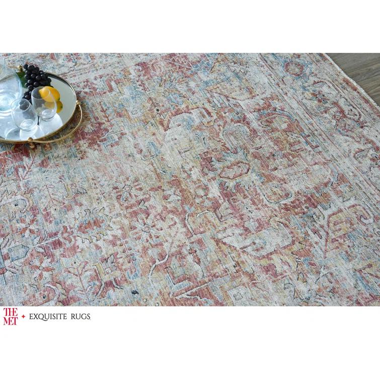 The Met x Exquisite Rugs Antique Loom Rust/Beige Area Rug