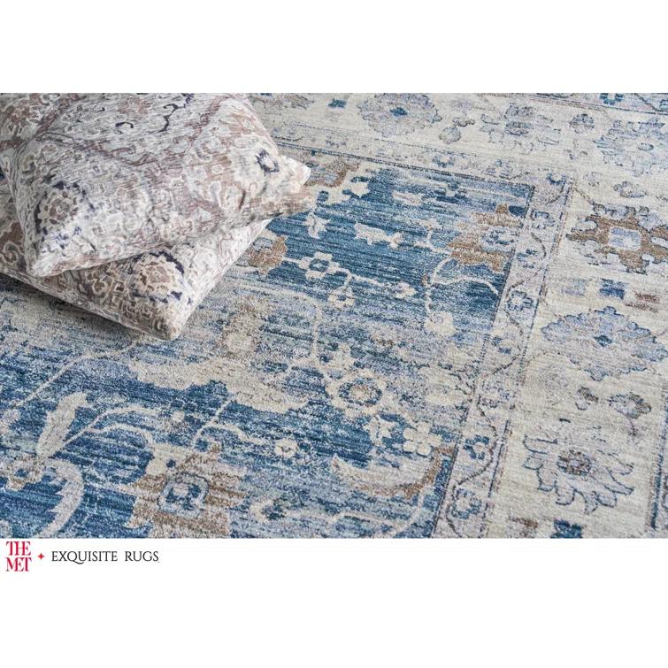 EXQUISITE RUGS The Met x Exquisite Rugs Vintage Looms Blue/Beige Area Rug