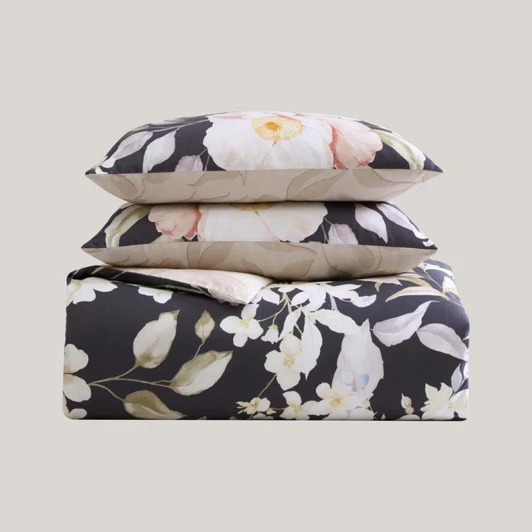 Bebejan Blossom Haven 100% Cotton Sateen 5 Piece Reversible Comforter Set