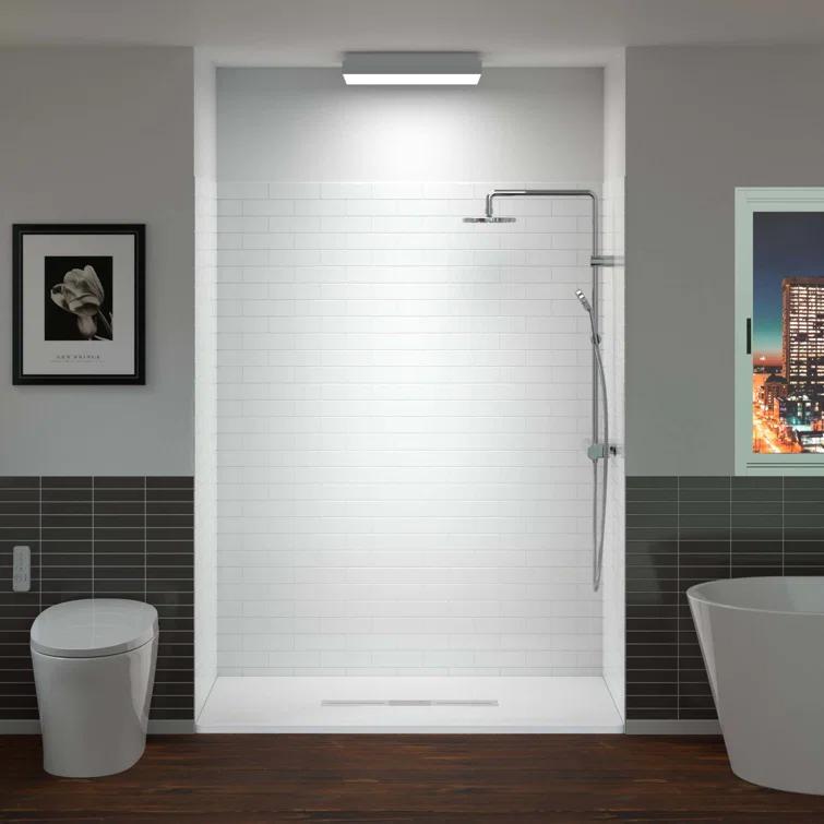60'' W 75'' H Framed Rectangle Shower Stall