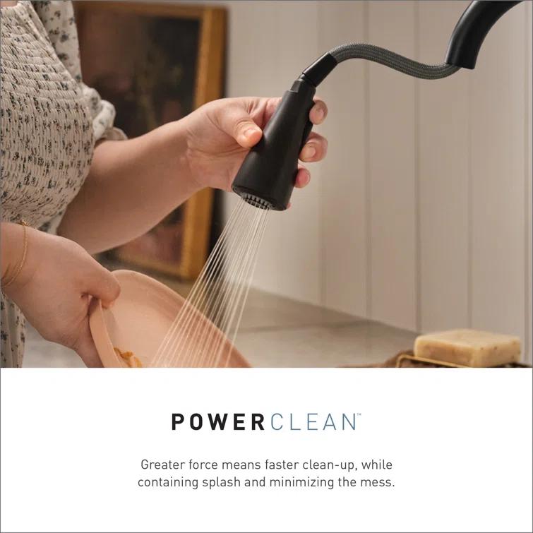 Moen Sleek MotionSense Wave Single Handle Pulldown Kitchen Faucet with Power Clean Technology