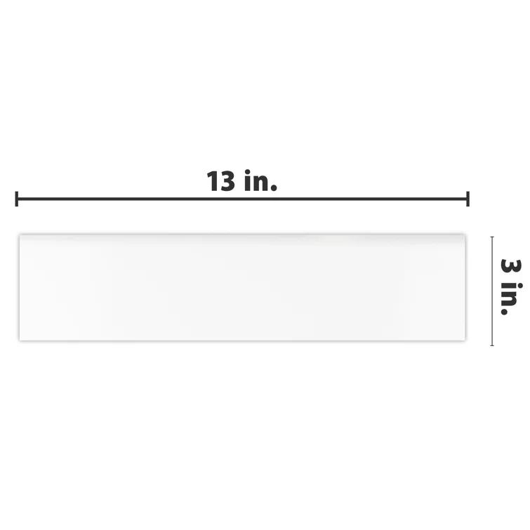 Merola Tile Battiscopa 3" x 13" Ceramic Bullnose Wall Tile Trim