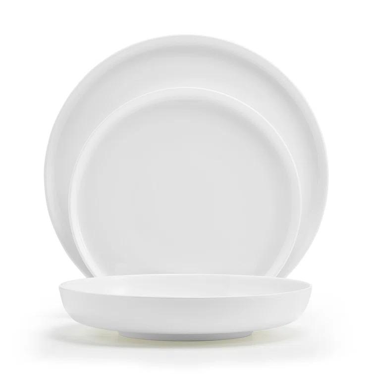 Mikasa Marion 12-Piece Lightweight Chip-Resistant Bone China Dinnerware Set, Service for 4