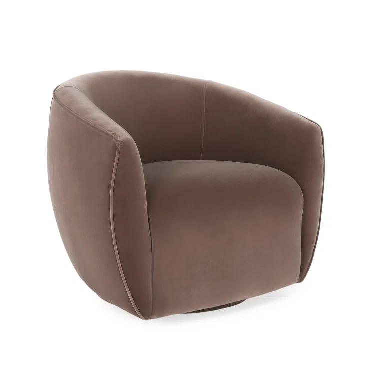 Layla Upholstered Swivel Barrel Chair