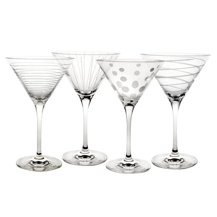 Mikasa Mikasa Cheers 10 oz. Martini Glasses, Set of 4