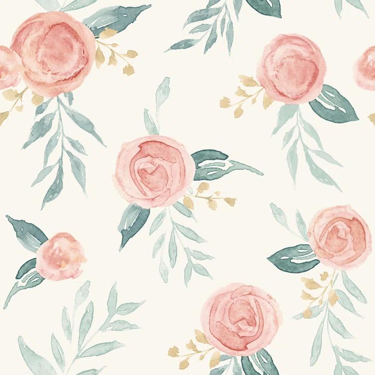 Watercolor Roses Wallpaper