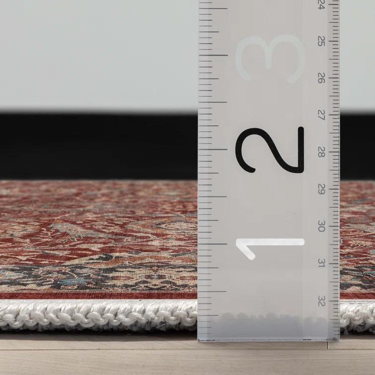 Asha Oriental Persian Flat-Weave Red Rug