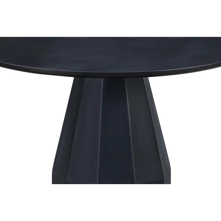 Aldora Concrete Round Outdoor Dining Table (47")