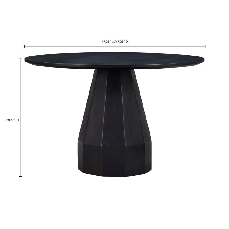 Aldora Concrete Round Outdoor Dining Table (47")