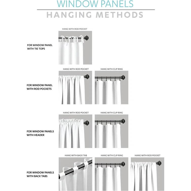 Lush Decor Gigi Scalloped Window Valance