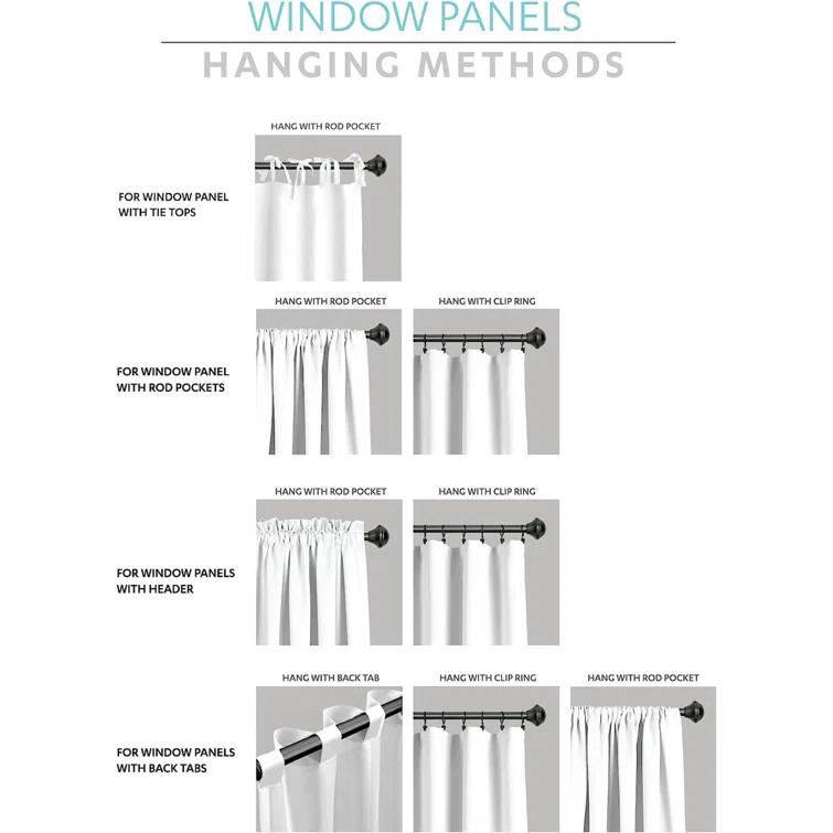Lush Decor Gigi Scalloped Window Valance