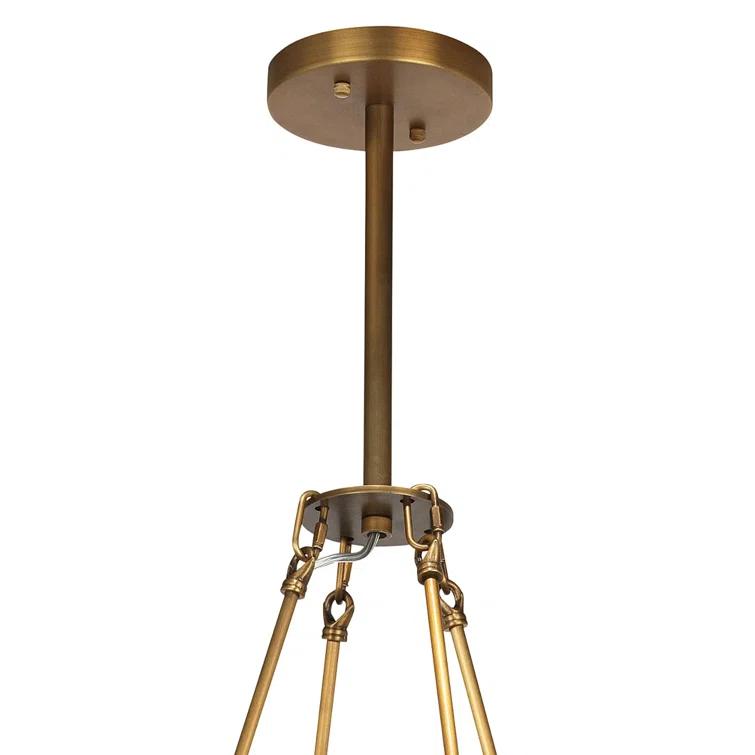 Manchester Antique Brass 8-Light Circular Chandelier