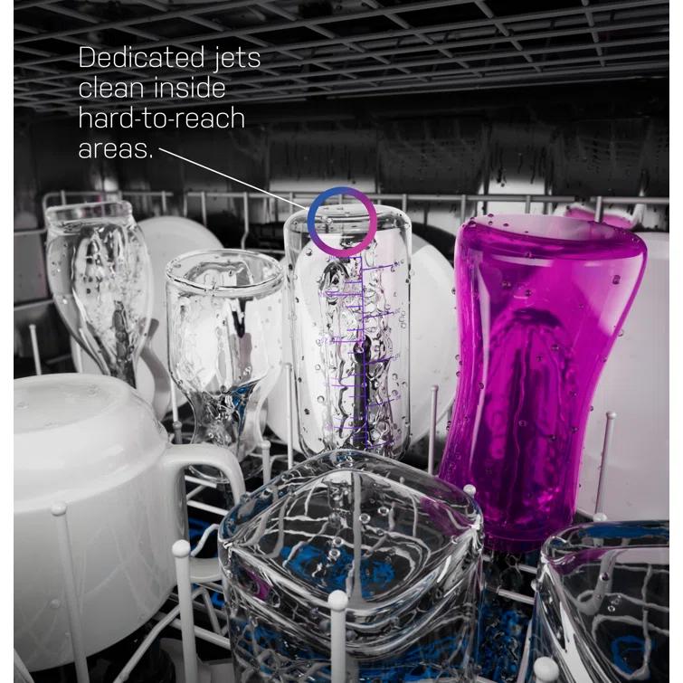 Ge Profile Pdt755s 24" Wide 16 Place Setting Built-In Fingerprint Resistant Top Control