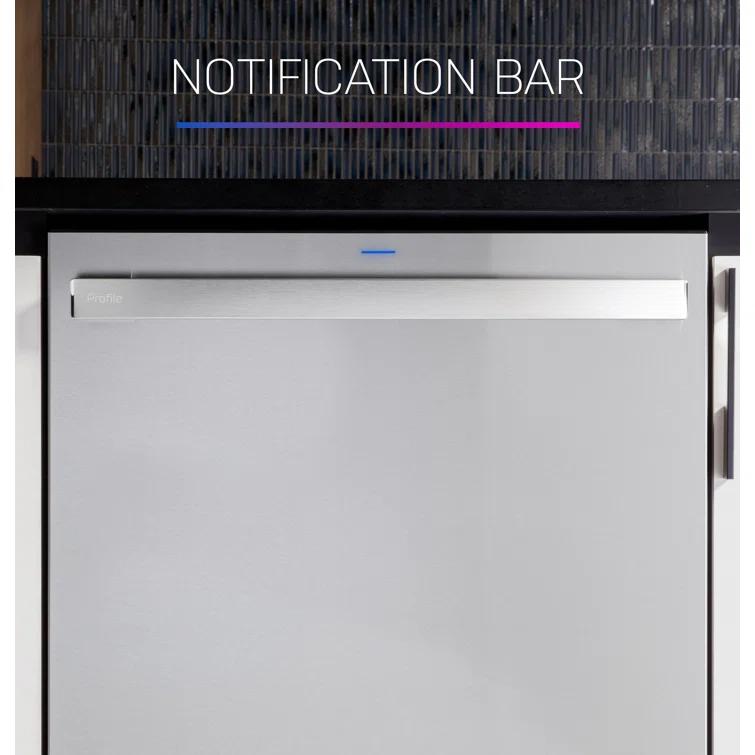 Ge Profile Pdt755s 24" Wide 16 Place Setting Built-In Fingerprint Resistant Top Control