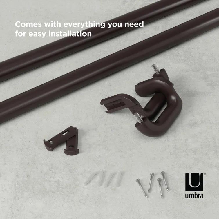 Umbra Stainless Steel Adjustable Single Curtain Rod