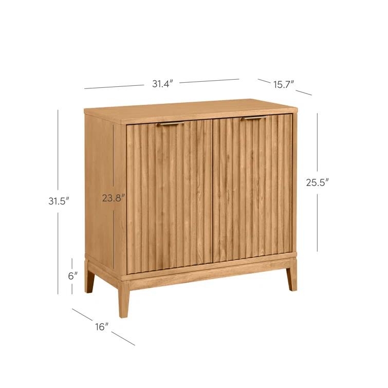 Jasper 2-Pack Solid Wood Accent Cabinet or TV Stand