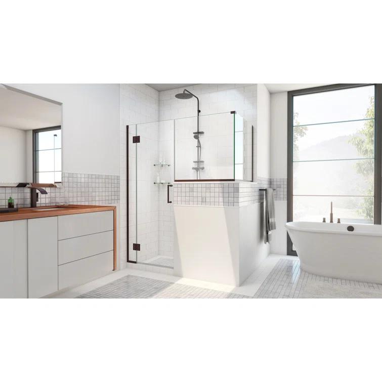 DreamLine Unidoor-X 60 W x 36.38 D x 72 H Frameless Rectangle Hinged Shower Enclosure E124303636-06