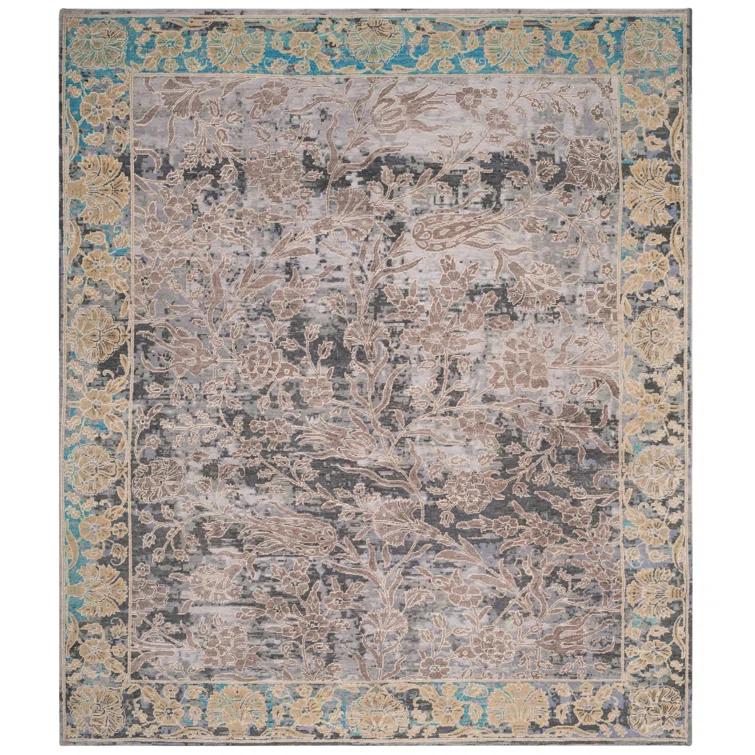 Safavieh Centennial Hand Knotted 60% Silk, 30% Wool, 10% Cotton Floral Rug