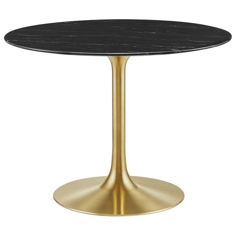 Modway Lippa Bar Table, Artificial Marble Round Top, by Modway | Wayfair