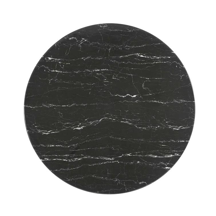 Modway Lippa Bar Table, Artificial Marble Round Top, by Modway | Wayfair