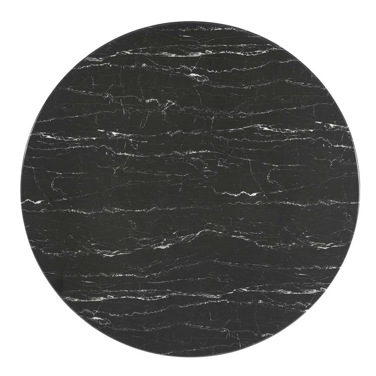 Modway Lippa Bar Table, Artificial Marble Round Top, by Modway | Wayfair