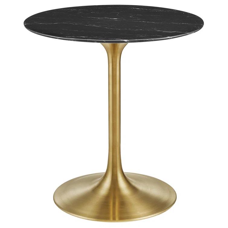 Modway Lippa Bar Table, Artificial Marble Round Top, by Modway | Wayfair