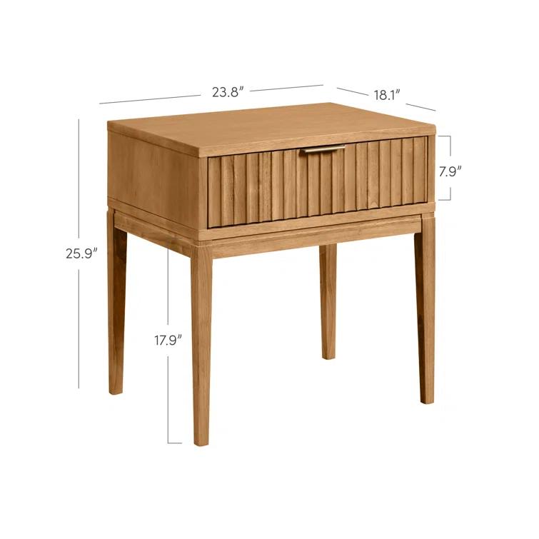 24'' W Solid Wood Nightstand