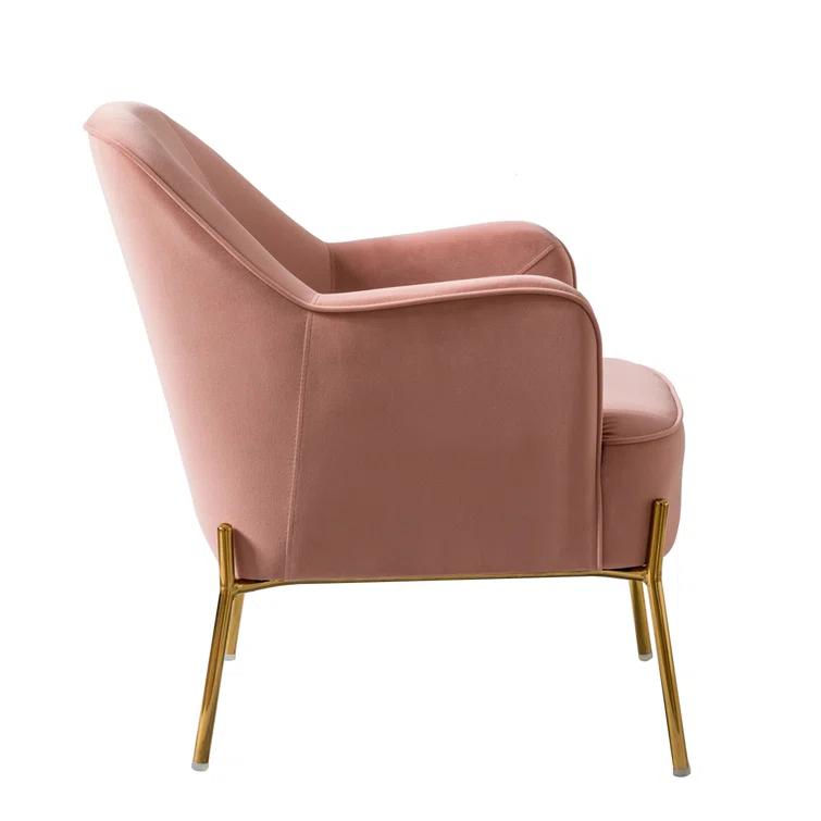 Cleo 26" Wide Contemporary Chair with Recessed Arms