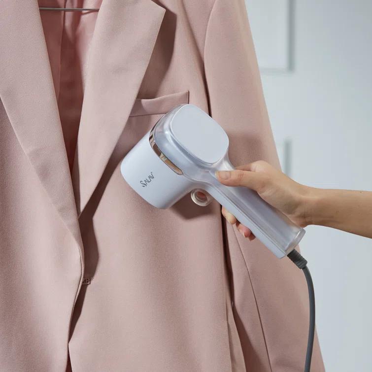 SALAV Quicksteam Travel Garment Steamer with 10-Second Heating Time and Brush Creaser Attachment