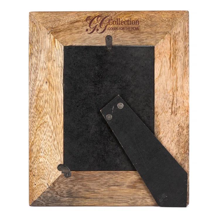 5x7 Mango Wood Frame with Metal Inlay