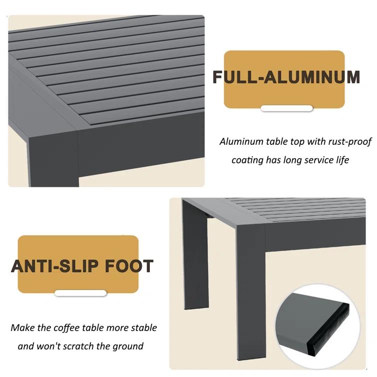 LayinSun Alturas Standalone Product 4 Piece Sofa Seating Group With Cushions