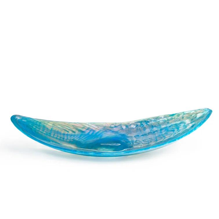 Park Hill Collection Amalfi Murano Glass Decorative Plate 1