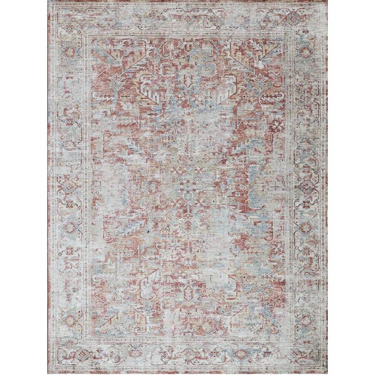 The Met x Exquisite Rugs Antique Loom Rust/Beige Area Rug