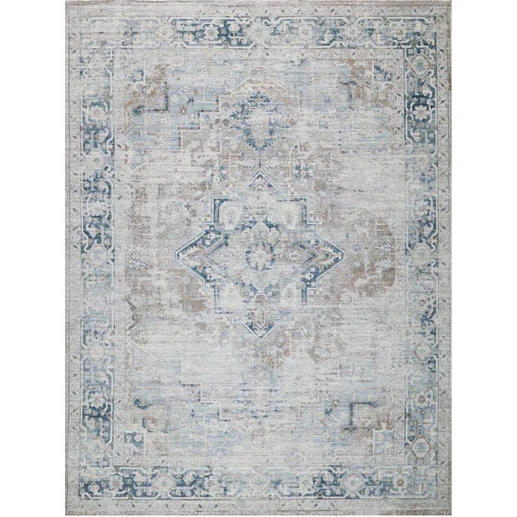 The Met x Exquisite Rugs Vintage Looms Rust/Navy Area Rug