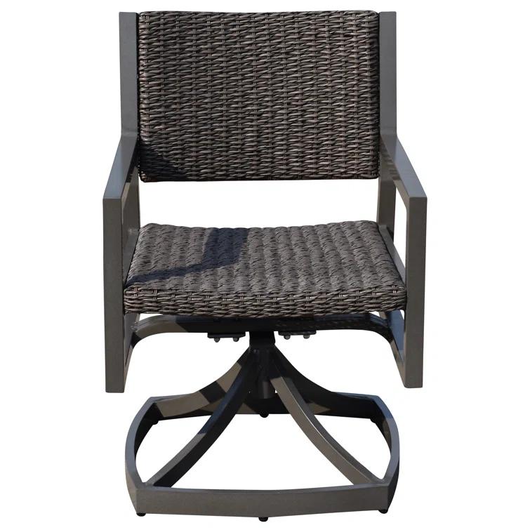 Courtyard Casual Furniture Outdoor Dining Armchair with Cushion (Set of 2)