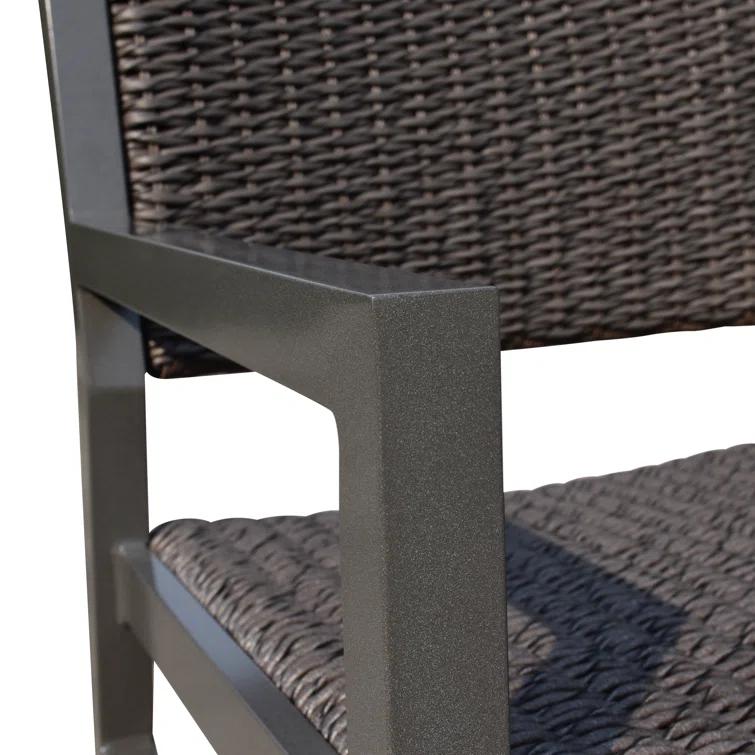 Courtyard Casual Furniture Outdoor Dining Armchair with Cushion (Set of 2)