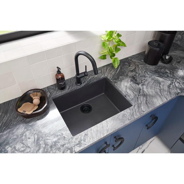 Ruvati 33-inch Undermount Workstation Granite Composite Kitchen Sink