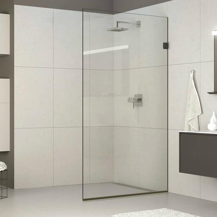 Milan 24" W x 60" H Frameless Fixed Glass Panel