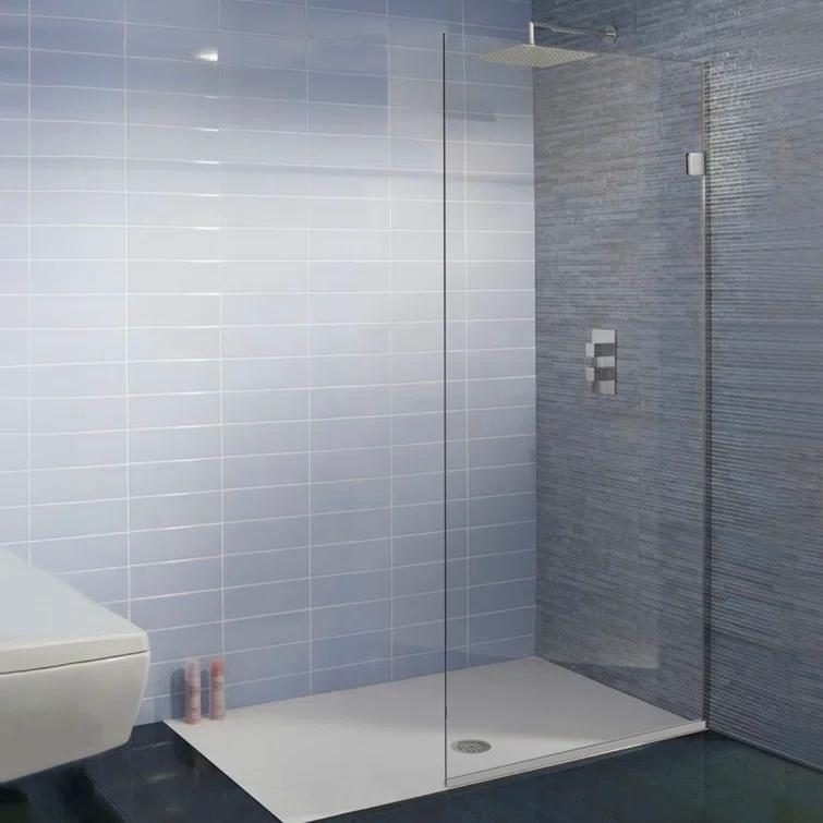 Milan 30" W x 60" H Frameless Fixed Glass Panel