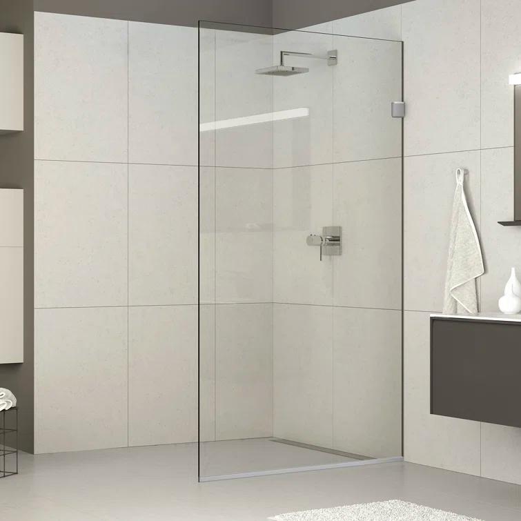 Milan 30" W x 60" H Frameless Fixed Glass Panel