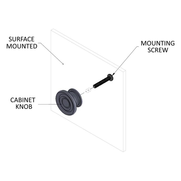 Gober 1" Diameter Mushroom Knob