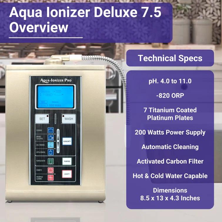 Aqua Ionizer Deluxe 7.5 Alkaline Water Ionizer